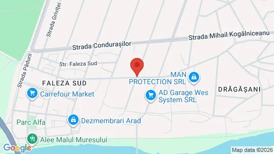 Apartments for rent i Arad - kort over placeringen