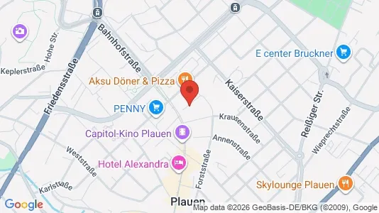 Apartments for rent i Vogtlandkreis - kort over placeringen