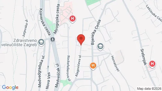 Apartments for rent i Sljeme (Medvednica-Tomislavac) - kort over placeringen