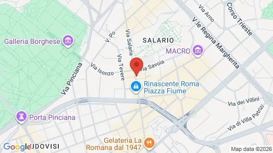 Apartments for rent i Roma Municipio II – Parioli/Nomentano - kort over placeringen