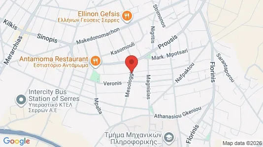 Apartments for rent i Serres - kort over placeringen
