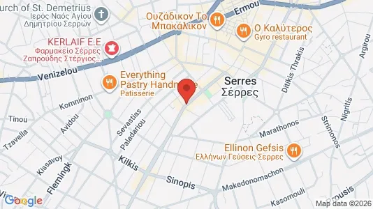 Apartments for rent i Serres - kort over placeringen