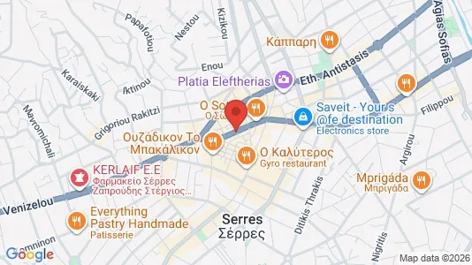 Apartments for rent i Serres - kort over placeringen
