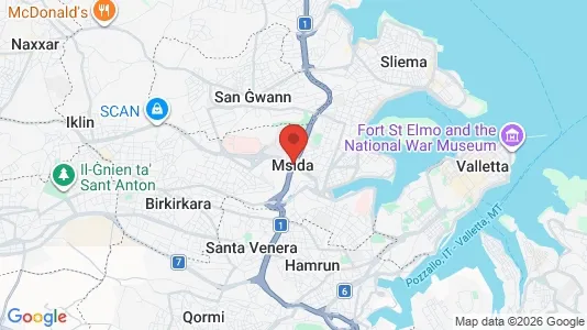 Apartments for rent i L-Imsida - kort over placeringen