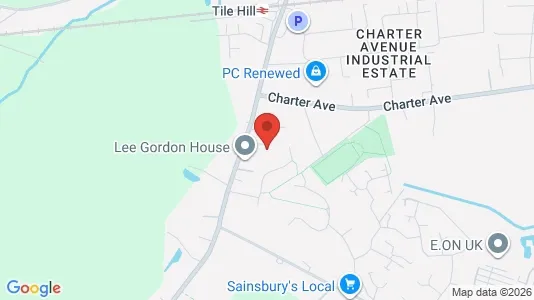 Apartments for rent i Coventry - West Midlands - kort over placeringen