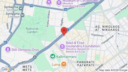 Apartments for rent i Athens Pagrati - kort over placeringen