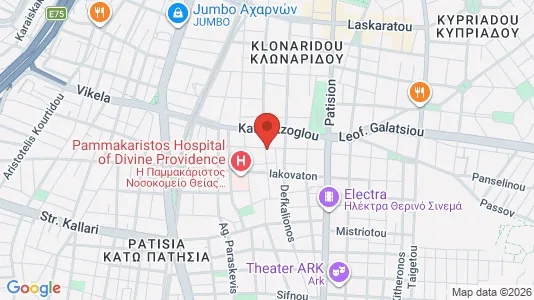 Apartments for rent i Athens Agios Nikolaos - kort over placeringen