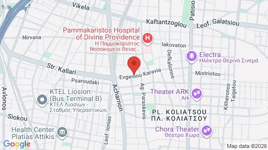 Apartments for rent i Athens Agios Nikolaos - kort over placeringen