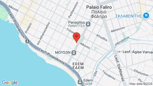 Apartments for rent i Palaio Faliro - kort over placeringen
