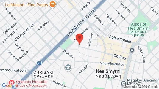 Apartments for rent i Ano Nea Smyrni - kort over placeringen