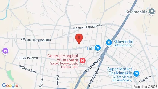 Apartments for rent i Ierapetra - kort over placeringen