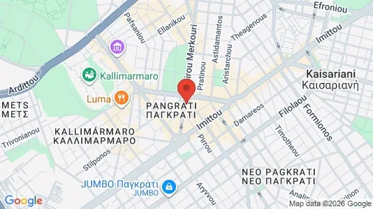 Apartments for rent i Kaisariani - kort over placeringen