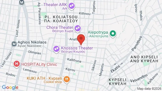 Apartments for rent i Athens Agios Nikolaos - kort over placeringen