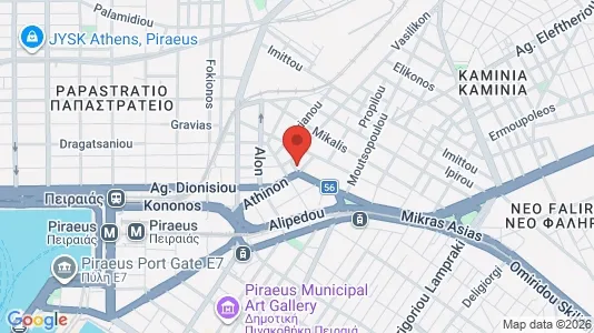 Apartments for rent i Piraeus - kort over placeringen