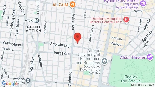 Apartments for rent i Athens Agios Nikolaos - kort over placeringen