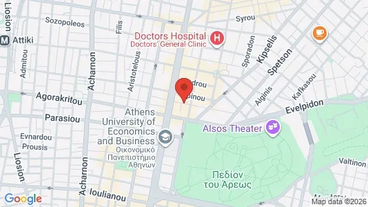 Apartments for rent i Athens Agios Nikolaos - kort over placeringen
