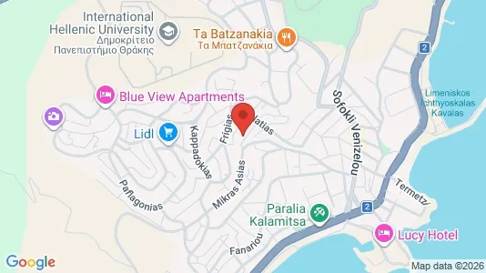Apartments for rent i Kavala - kort over placeringen