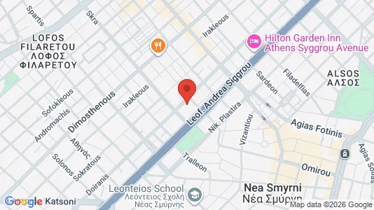 Apartments for rent i Kallithea - kort over placeringen