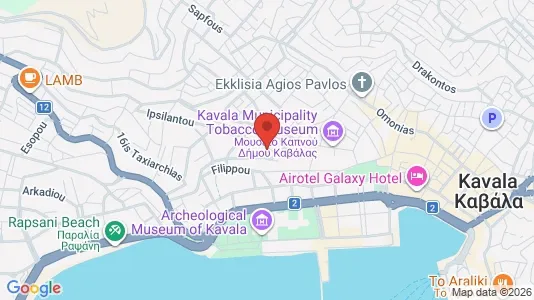 Apartments for rent i Kavala - kort over placeringen