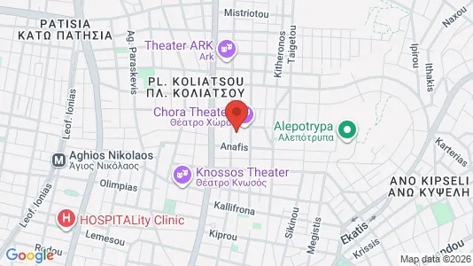Apartments for rent i Athens Agios Nikolaos - kort over placeringen