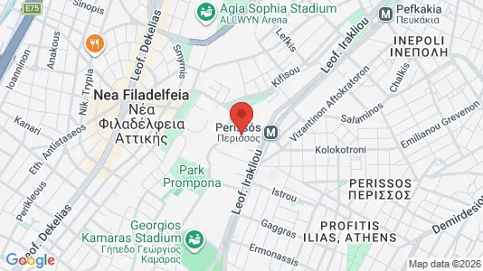 Apartments for rent i Filadelfeia-Chalkidona - kort over placeringen