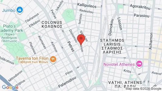 Apartments for rent i Athens Akadimia Platonos - kort over placeringen