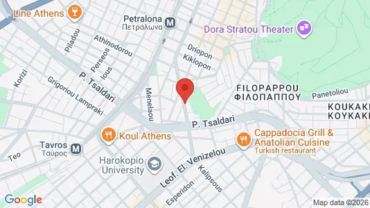 Apartments for rent i Athens Ano Petralona - kort over placeringen