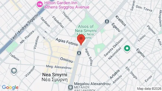 Apartments for rent i Ano Nea Smyrni - kort over placeringen