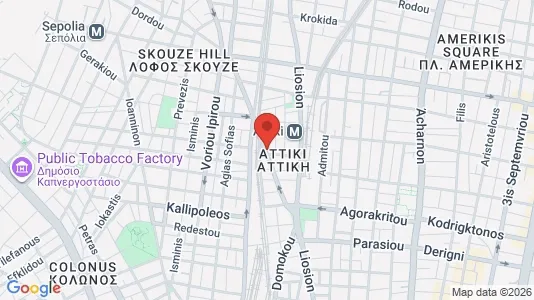 Apartments for rent i Athens Agios Nikolaos - kort over placeringen