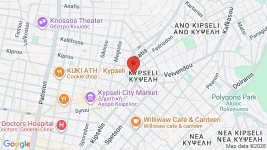 Apartments for rent i Athens Agios Nikolaos - kort over placeringen