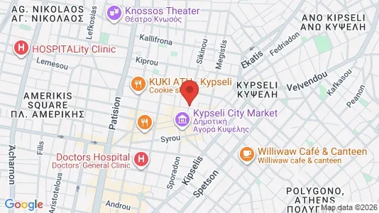 Apartments for rent i Athens Agios Nikolaos - kort over placeringen