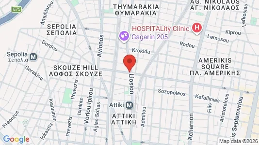 Apartments for rent i Athens Agios Nikolaos - kort over placeringen