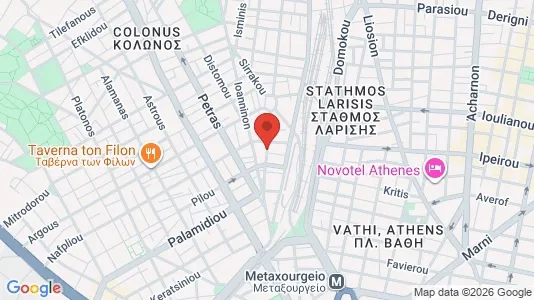 Apartments for rent i Athens Akadimia Platonos - kort over placeringen