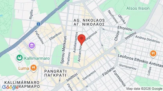 Apartments for rent i Kaisariani - kort over placeringen
