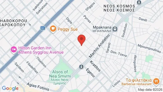 Apartments for rent i Athens Akropoli - kort over placeringen