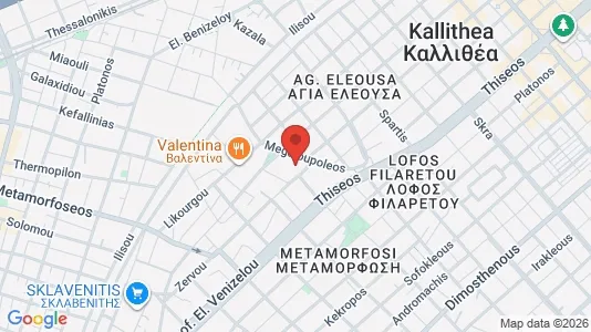 Apartments for rent i Kallithea - kort over placeringen