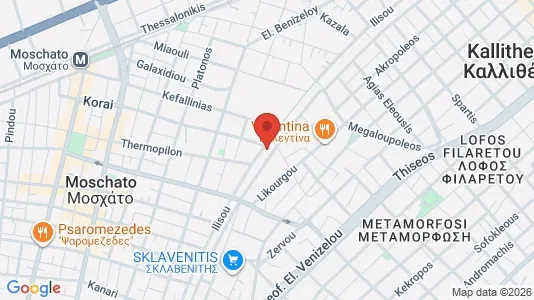 Apartments for rent i Kallithea - kort over placeringen
