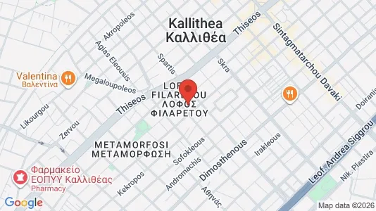 Apartments for rent i Kallithea - kort over placeringen