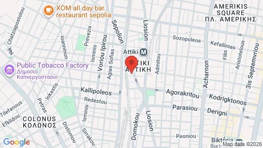 Apartments for rent i Athens Agios Nikolaos - kort over placeringen