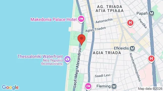 Apartments for rent i Thessaloniki - kort over placeringen
