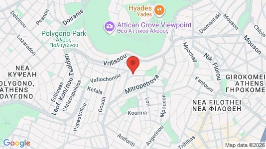 Apartments for rent i Athens Gyzi - kort over placeringen