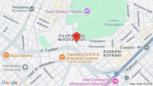 Apartments for rent i Athens Akropoli - kort over placeringen