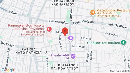 Apartments for rent i Athens Agios Nikolaos - kort over placeringen