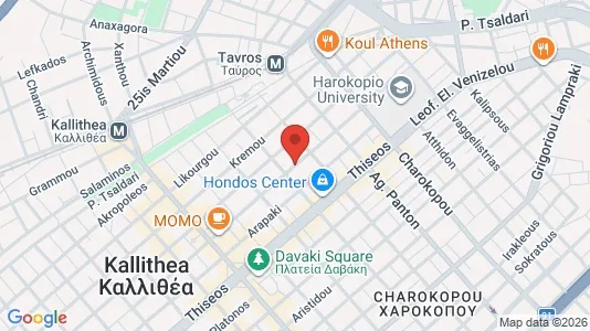 Apartments for rent i Kallithea - kort over placeringen
