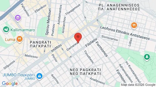 Apartments for rent i Vyronas - kort over placeringen