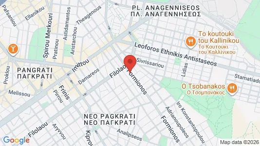 Apartments for rent i Vyronas - kort over placeringen