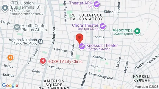 Apartments for rent i Athens Agios Nikolaos - kort over placeringen