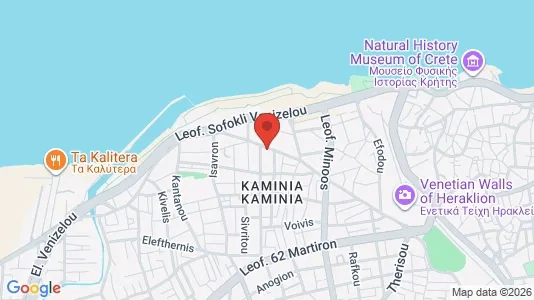 Apartments for rent i Heraklion - kort over placeringen