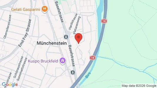 Apartments for rent i Arlesheim - kort over placeringen