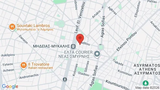 Apartments for rent i Agios Dimitrios - kort over placeringen